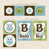 owl boy printable baby shower decorations detail 1