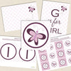 purple butterfly printable decorations