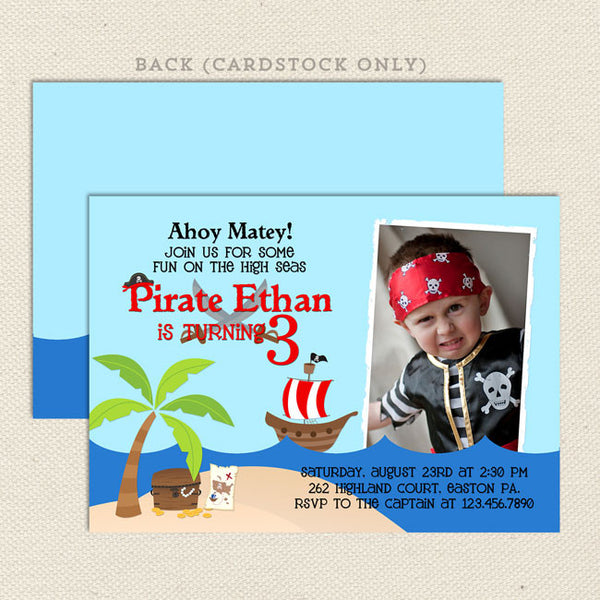 printable pirate boy birthday invitations