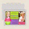 Celebrate Cupcake Girl Birthday Invitations