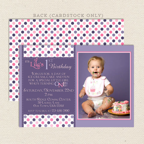 confetti girl printable birthday invitations