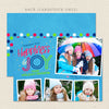 Bright Joy Photo Christmas Card Light Blue