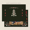 nordic winter christmas card back without photos