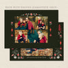 nordic winter christmas card back with photos