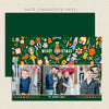 nutcracker themed christmas card green