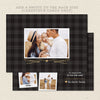 flip strip christmas card back black