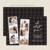 flip strip christmas card front black