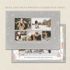printable christmas card tiny trees gray gold back