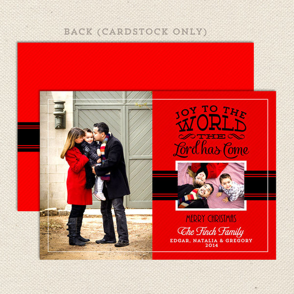 joy to the world printable christmas card