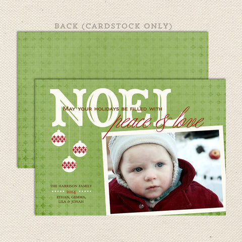 noel printable christmas card soft green