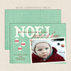 noel printable christmas card aqua blue
