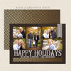 shimmering collage printable christmas card black gold