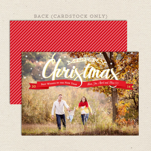 simply xmas printable christmas card