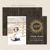 starburst printable christmas card faux bois