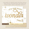 wonderful time of year printable christmas card glitter detail