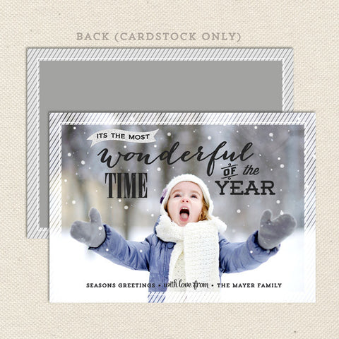 wonderful holiday printable christmas card