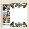 simple collage multiple photo christmas card back 2
