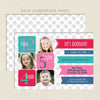 gender neutral 3 child birthday invitations