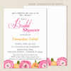 garden bridal shower invitations