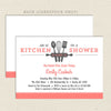 kitchen bridal shower invitations