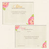 rustic floral recipe & advice cards