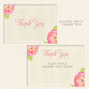 rustic floral thank you cards