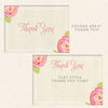 rustic floral thank you cards